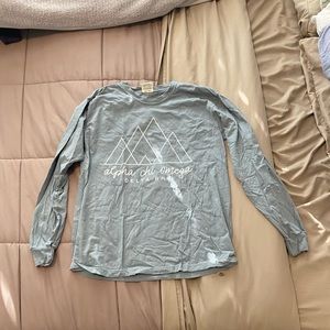 Grey Alpha Chi Omega Shirt